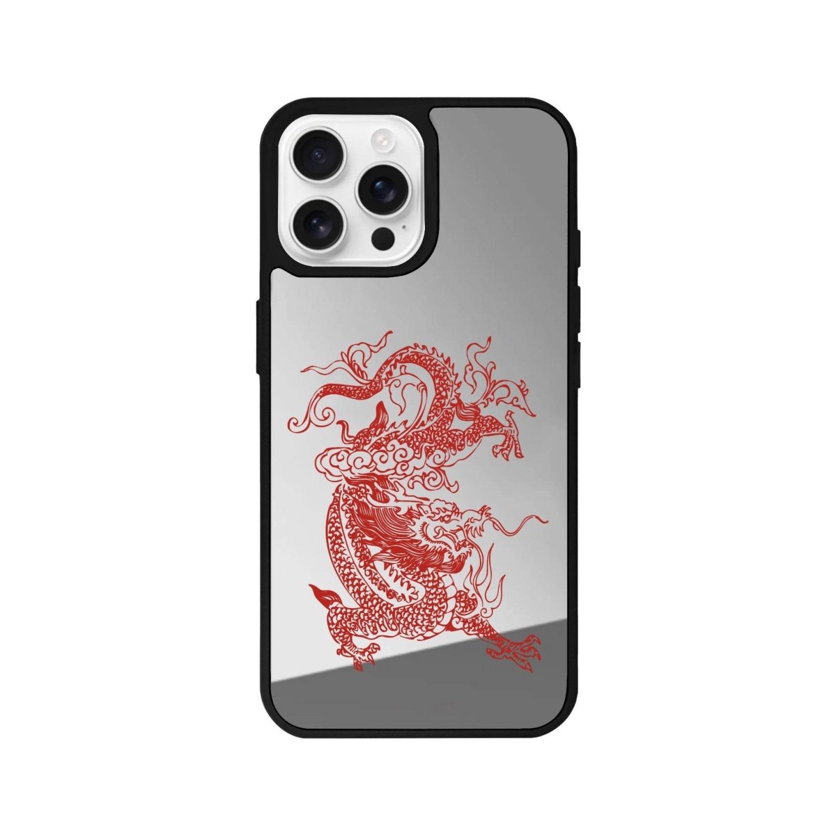 iPhone 16 Pro Dragon Mirror Aynalı Telefon Kılıfı Gümüş - SUMTHINCS