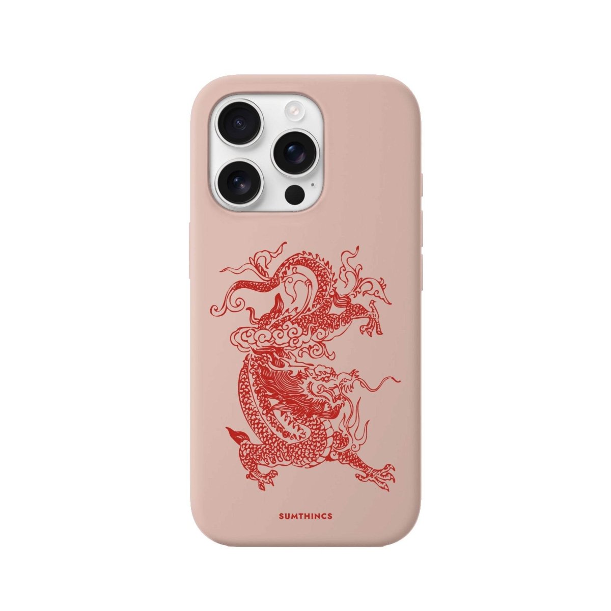 iPhone 16 Pro Dragon Premium Telefon Kılıfı Bej - SUMTHINCS