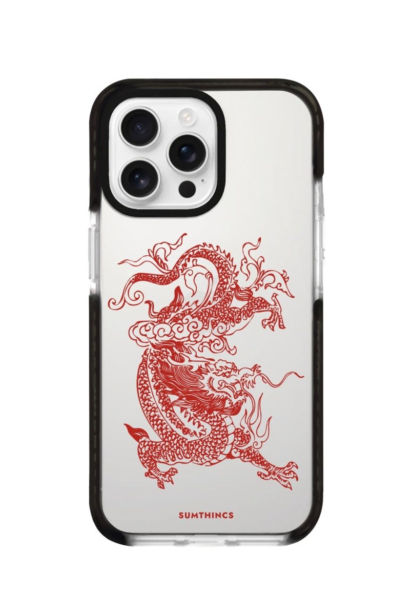 iPhone 16 Pro Dragon Procase Şeffaf Telefon Kılıfı Siyah Şeffaf - SUMTHINCS