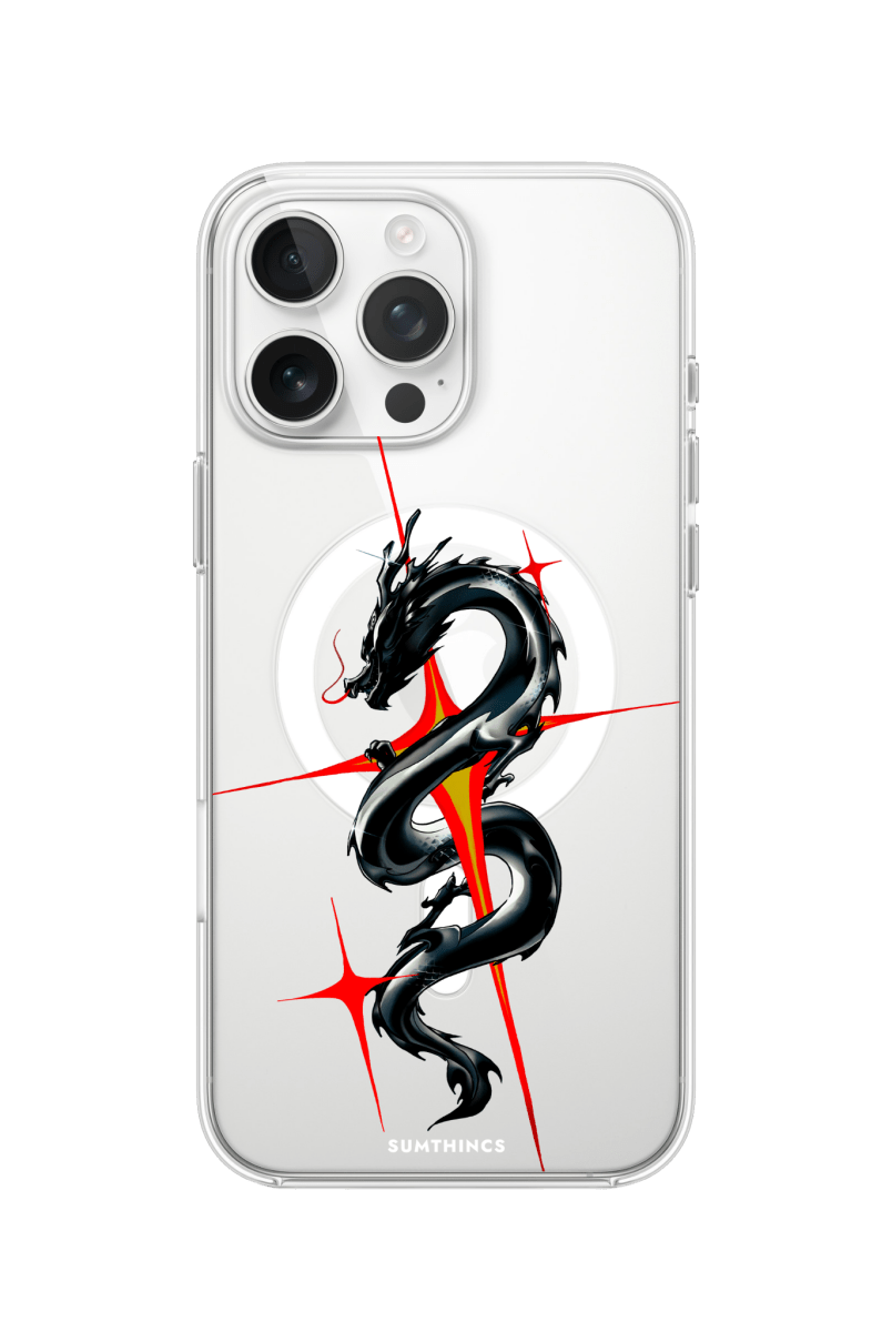iPhone 16 Pro Dragonflare Clear Magsafe Şeffaf Telefon Kılıfı - SUMTHINCS