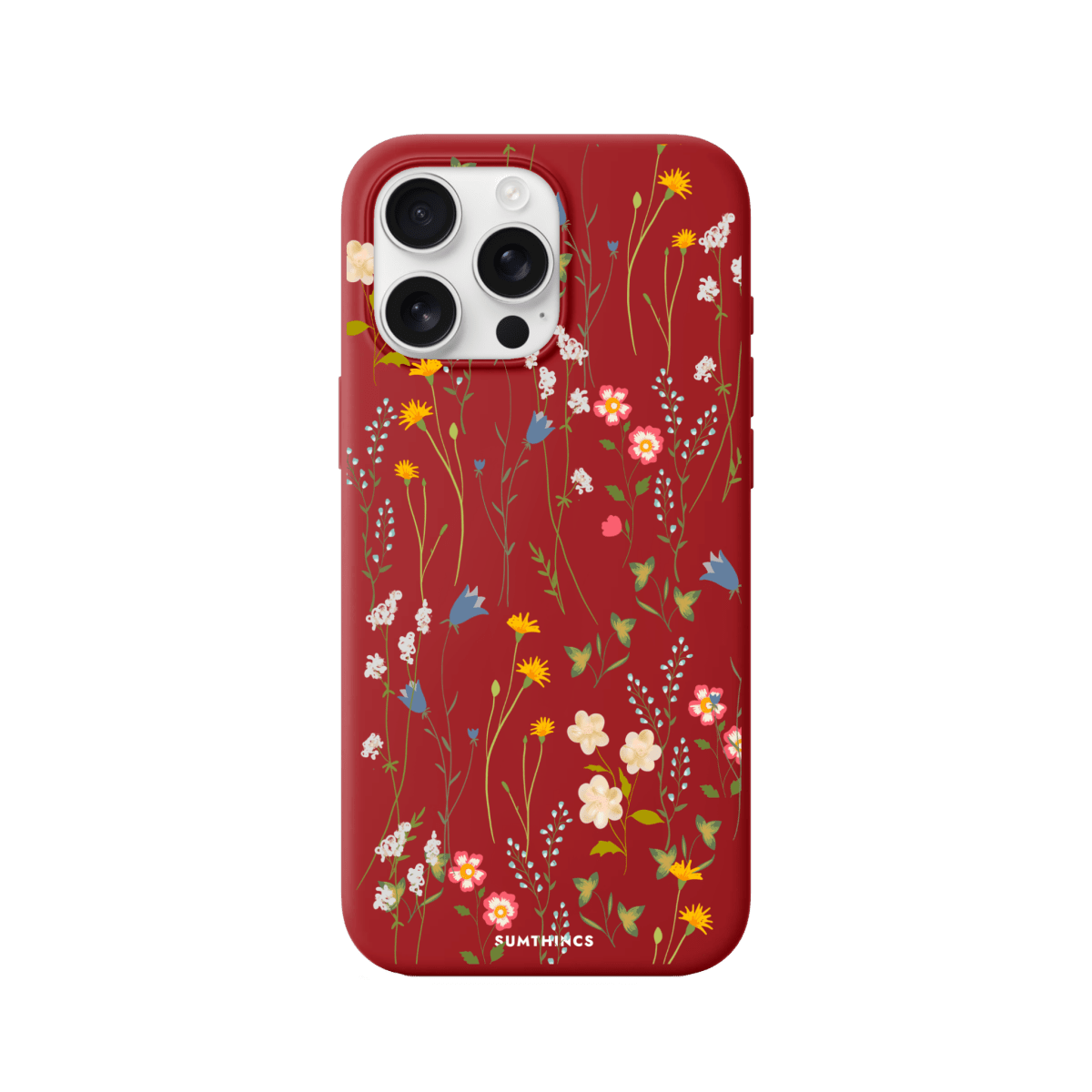 iPhone 16 Pro Eternal Garden Premium Telefon Kılıfı Kırmızı - SUMTHINCS