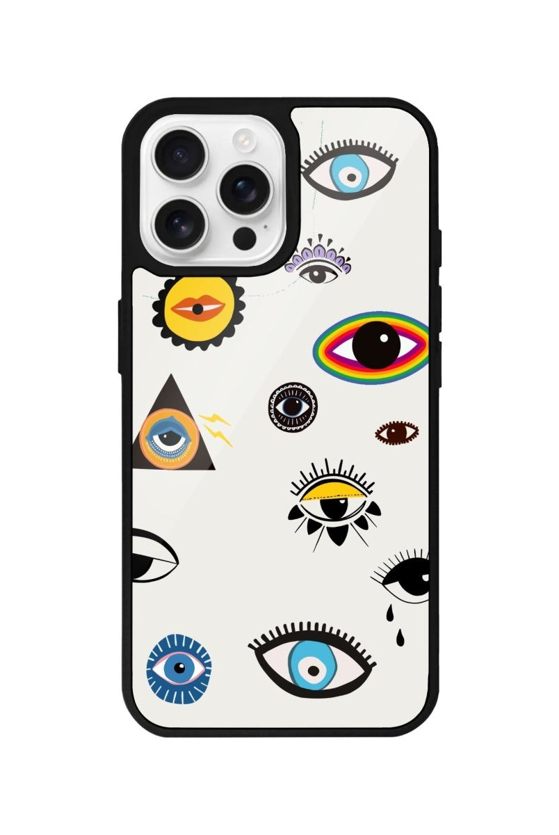 iPhone 16 Pro Eye Stickers Glossy Cam Telefon Kılıfı - SUMTHINCS