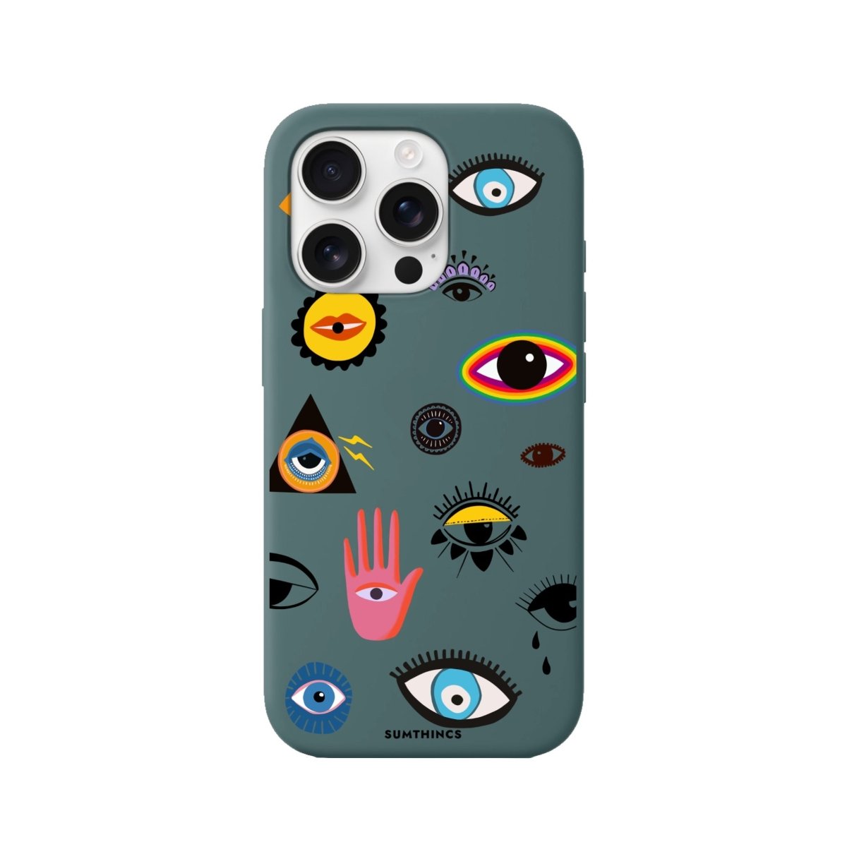 iPhone 16 Pro Eye Stickers Premium Telefon Kılıfı - SUMTHINCS