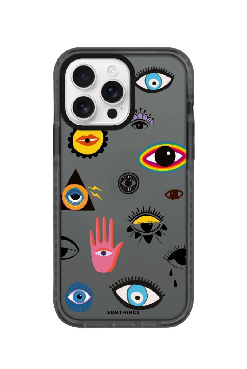 iPhone 16 Pro Eye Stickers Procase Şeffaf Telefon Kılıfı - SUMTHINCS
