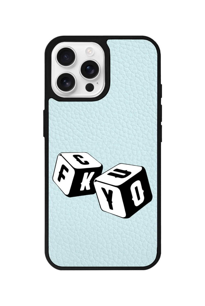 iPhone 16 Pro Fck You Leather Vegan Deri Telefon Kılıfı - SUMTHINCS