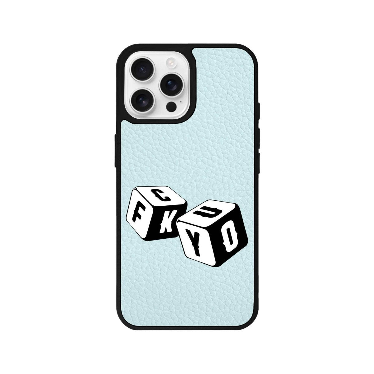 iPhone 16 Pro Fck You Leather Vegan Deri Telefon Kılıfı - SUMTHINCS