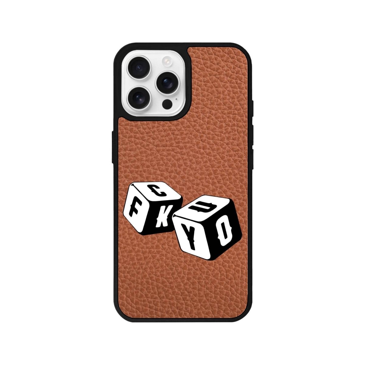 iPhone 16 Pro Fck You Leather Vegan Deri Telefon Kılıfı - SUMTHINCS