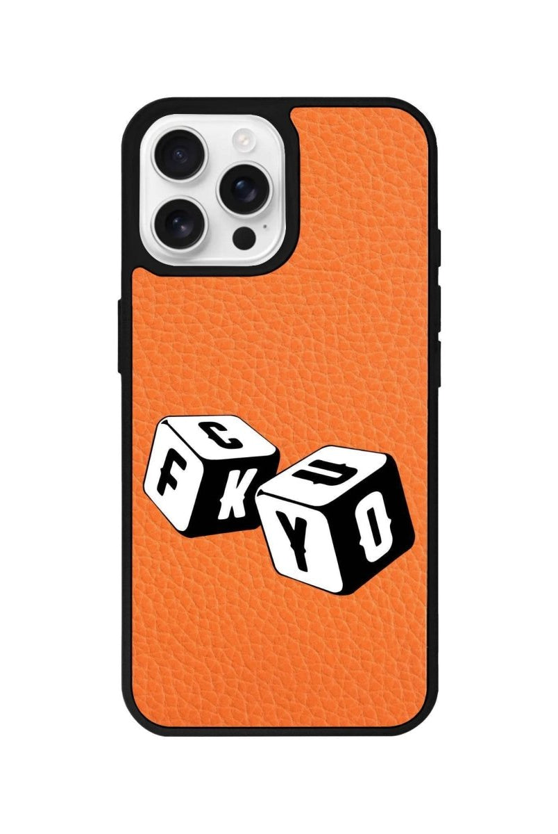 iPhone 16 Pro Fck You Leather Vegan Deri Telefon Kılıfı - SUMTHINCS