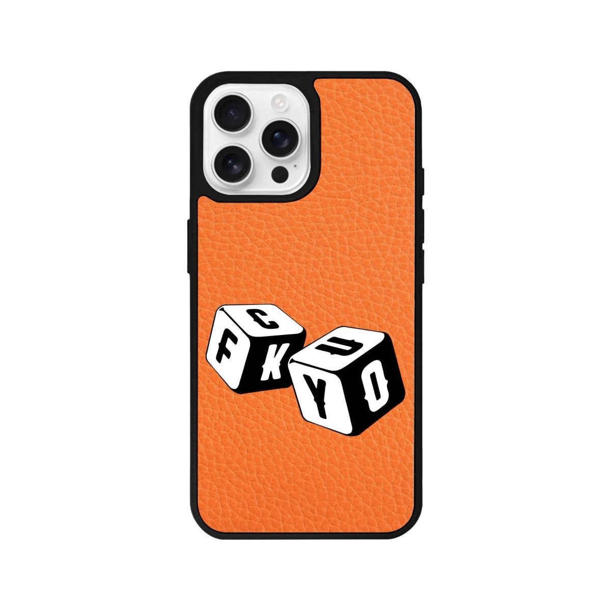 iPhone 16 Pro Fck You Leather Vegan Deri Telefon Kılıfı - SUMTHINCS