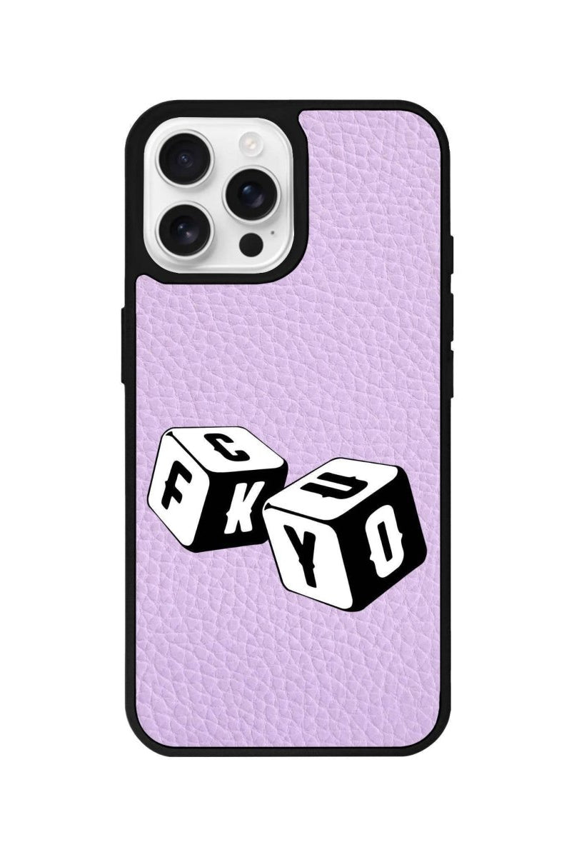 iPhone 16 Pro Fck You Leather Vegan Deri Telefon Kılıfı - SUMTHINCS