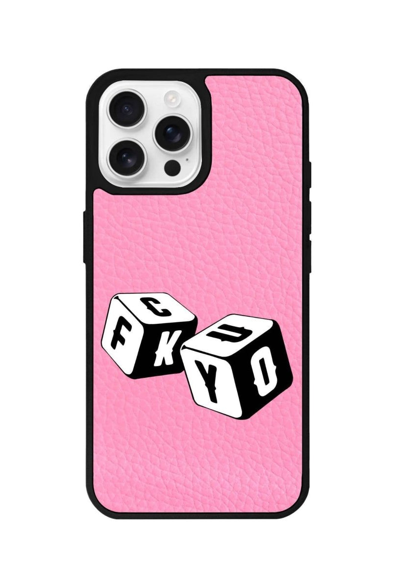 iPhone 16 Pro Fck You Leather Vegan Deri Telefon Kılıfı - SUMTHINCS