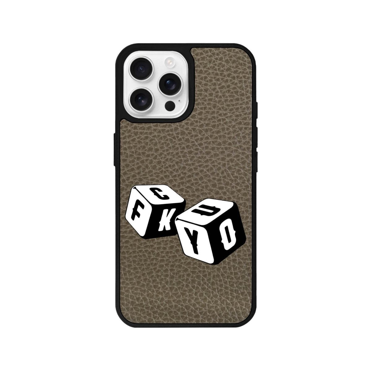 iPhone 16 Pro Fck You Leather Vegan Deri Telefon Kılıfı - SUMTHINCS