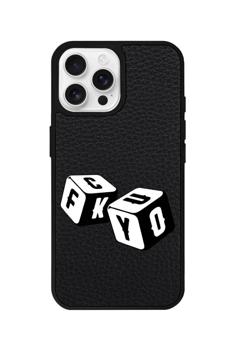 iPhone 16 Pro Fck You Leather Vegan Deri Telefon Kılıfı - SUMTHINCS