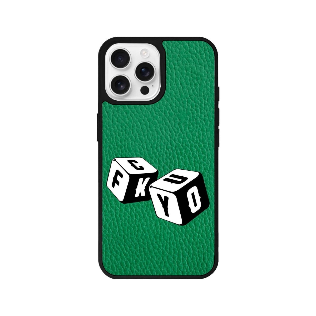 iPhone 16 Pro Fck You Leather Vegan Deri Telefon Kılıfı - SUMTHINCS