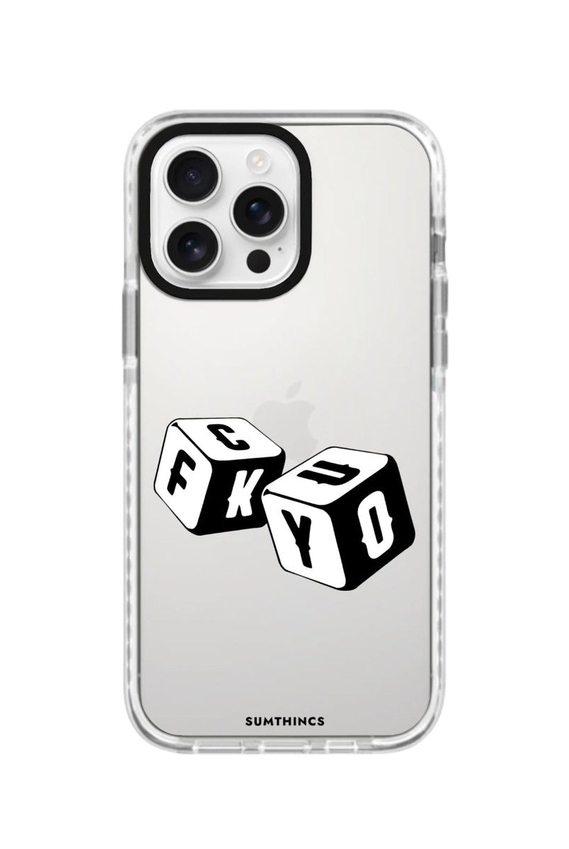 iPhone 16 Pro Fck You Procase Şeffaf Telefon Kılıfı - SUMTHINCS