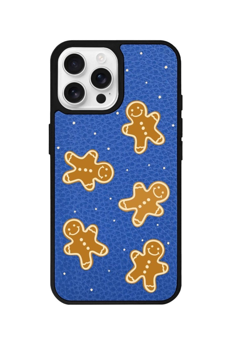 iPhone 16 Pro Gingerbread Man Leather Vegan Deri Telefon Kılıfı - SUMTHINCS