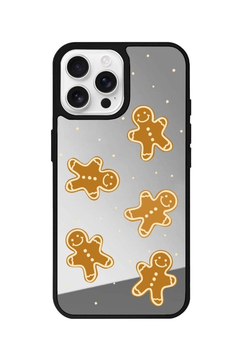 iPhone 16 Pro Gingerbread Man Mirror Aynalı Telefon Kılıfı Gümüş - SUMTHINCS