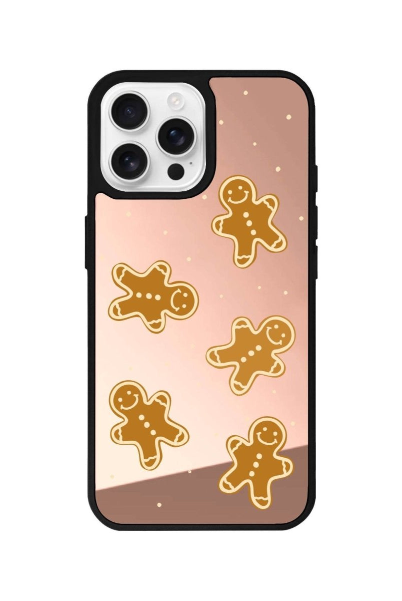 iPhone 16 Pro Gingerbread Man Mirror Aynalı Telefon Kılıfı Metalik Pembe - SUMTHINCS
