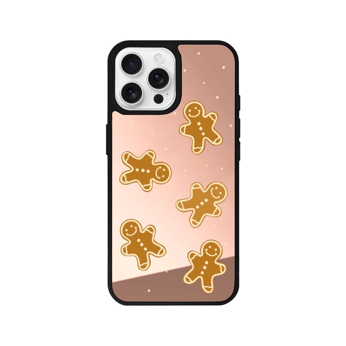 iPhone 16 Pro Gingerbread Man Mirror Aynalı Telefon Kılıfı Metalik Pembe - SUMTHINCS