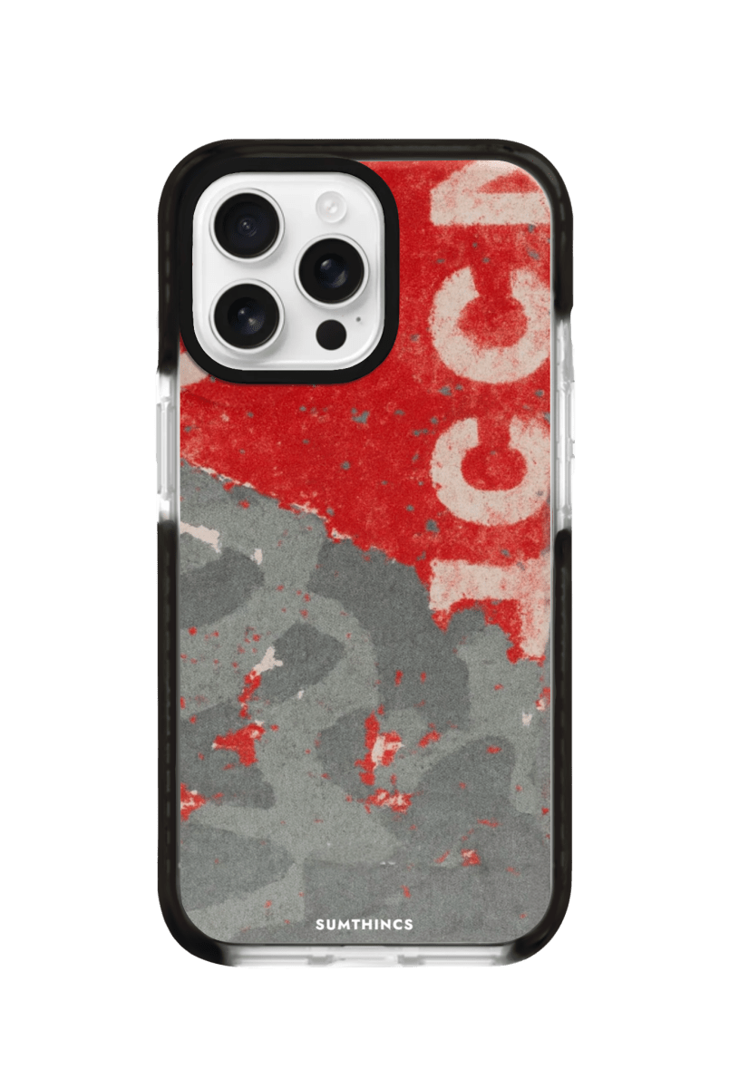 iPhone 16 Pro Graffiti Procase Şeffaf Telefon Kılıfı Siyah Şeffaf - SUMTHINCS