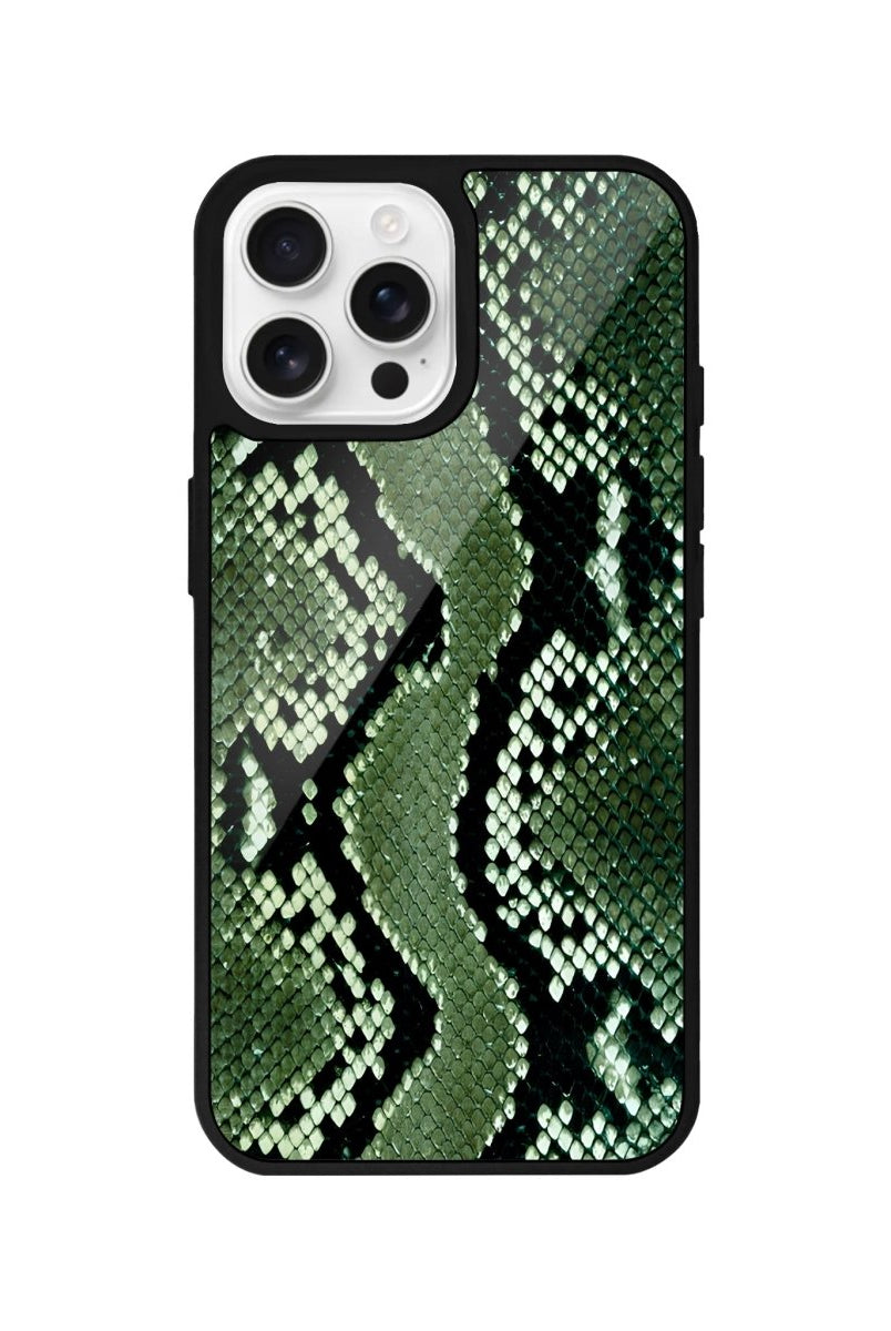 iPhone 16 Pro Green Skin Glossy Cam Telefon Kılıfı - SUMTHINCS