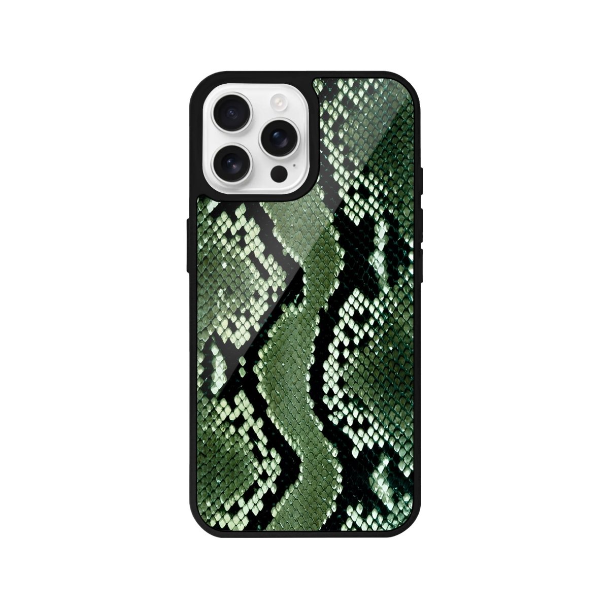 iPhone 16 Pro Green Skin Glossy Cam Telefon Kılıfı - SUMTHINCS