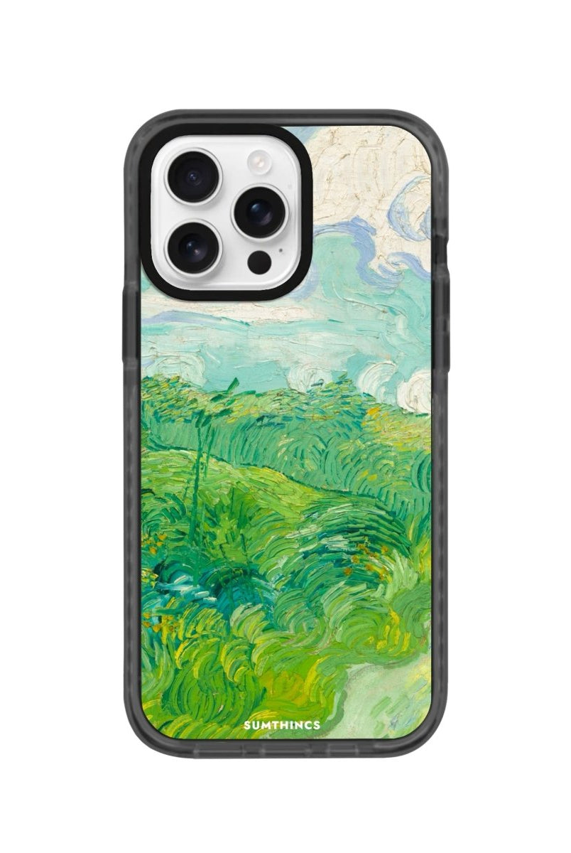 iPhone 16 Pro Green Wheat Fields Procase Şeffaf Telefon Kılıfı - SUMTHINCS
