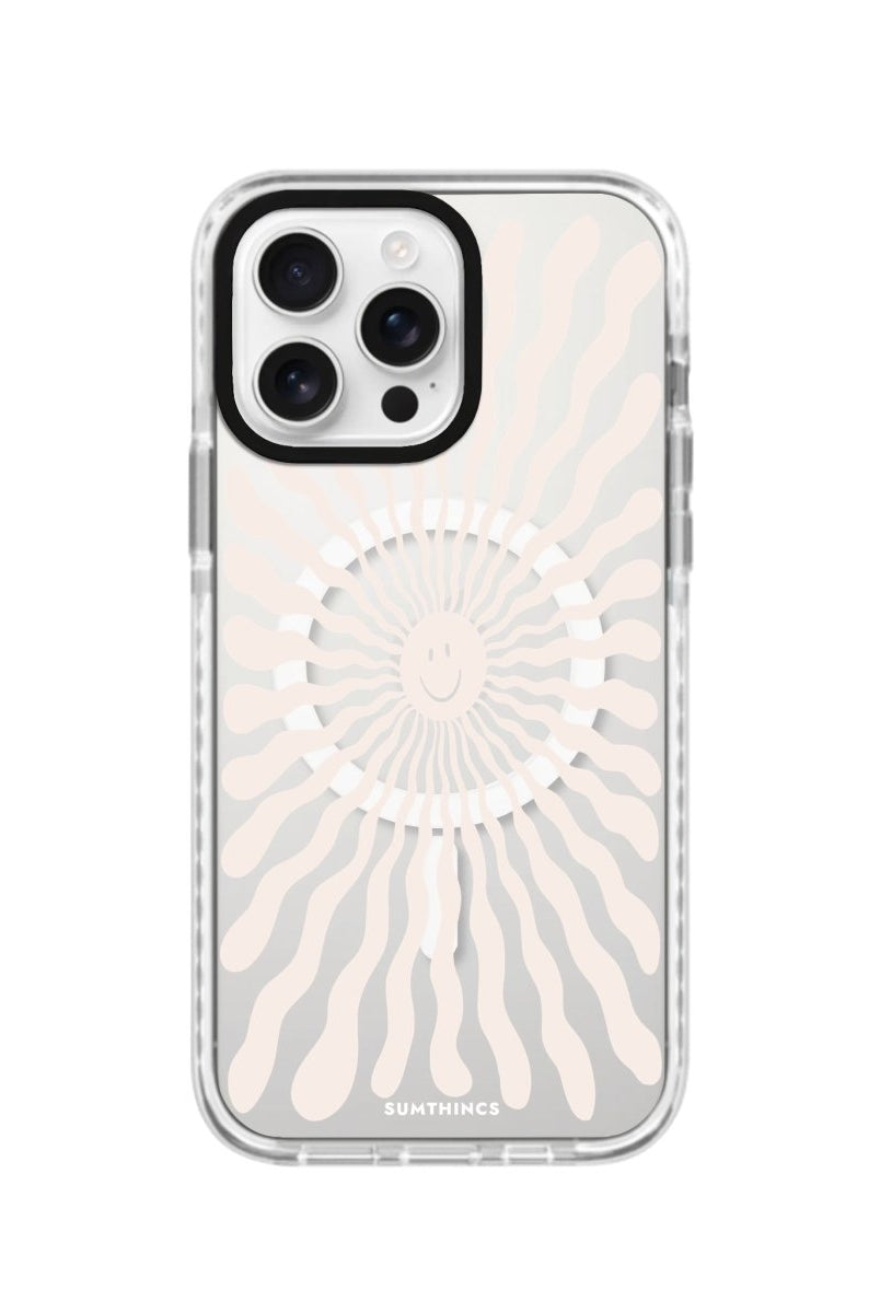 iPhone 16 Pro Happy Little Sun Magsafe Procase Şeffaf Telefon Kılıfı Beyaz Şeffaf - SUMTHINCS