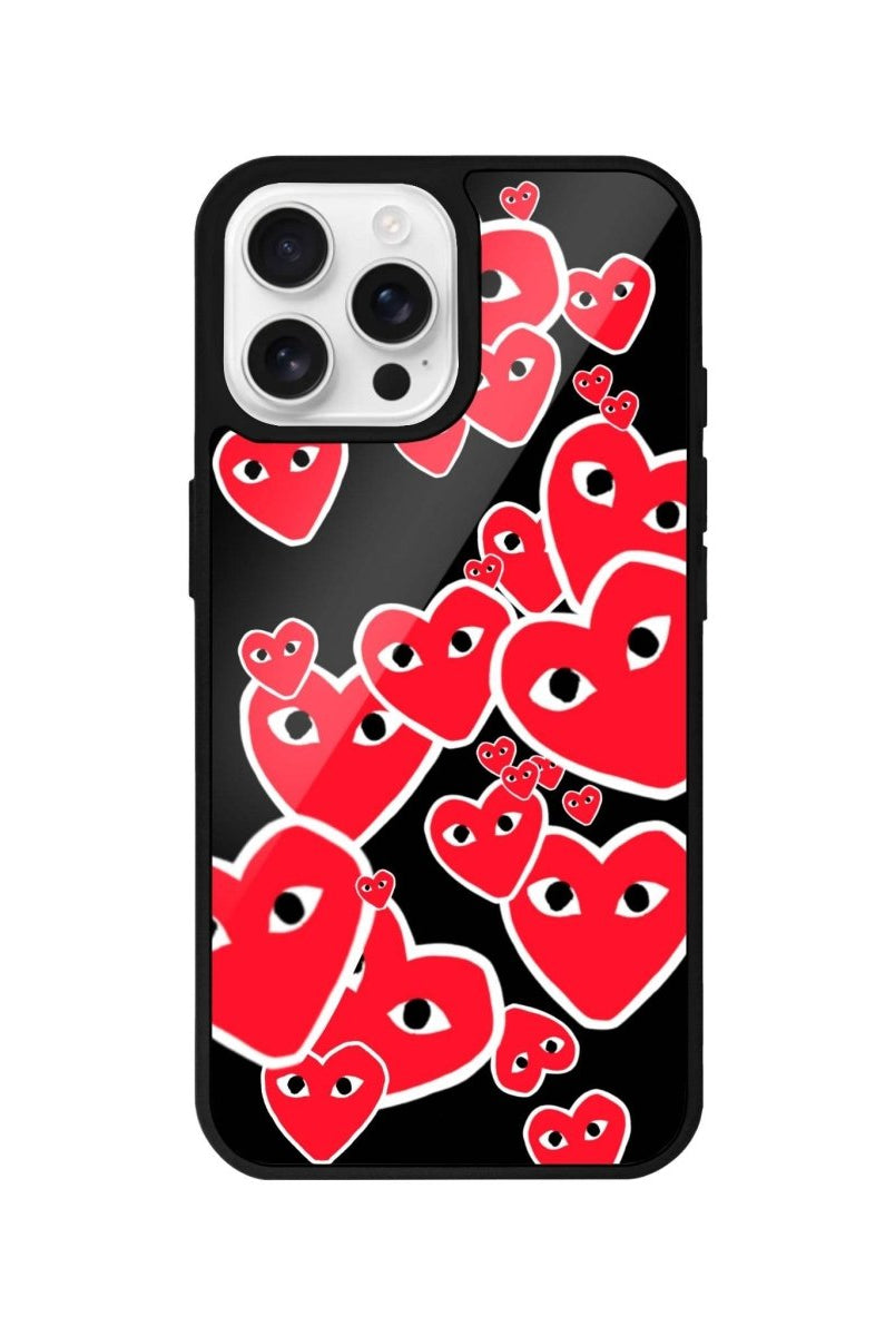 iPhone 16 Pro Hearts Glossy Cam Telefon Kılıfı - SUMTHINCS