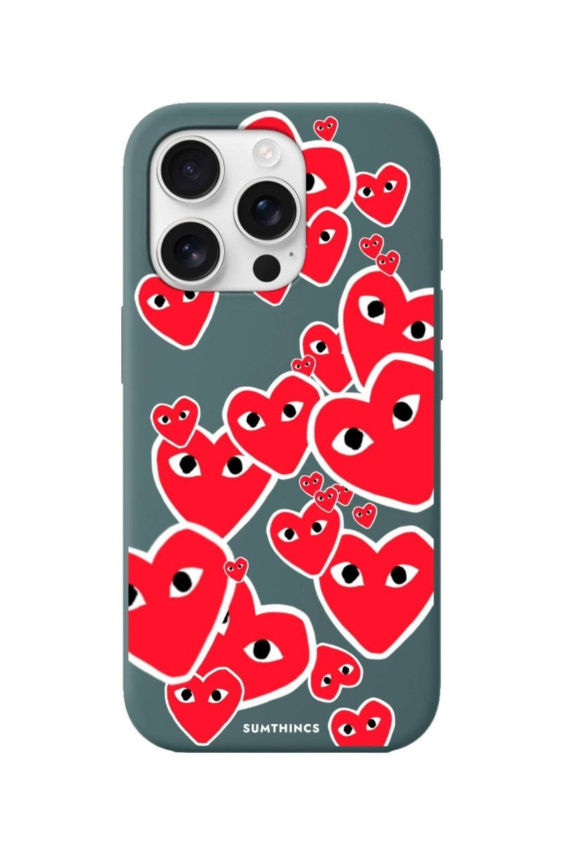 iPhone 16 Pro Hearts Premium Telefon Kılıfı - SUMTHINCS