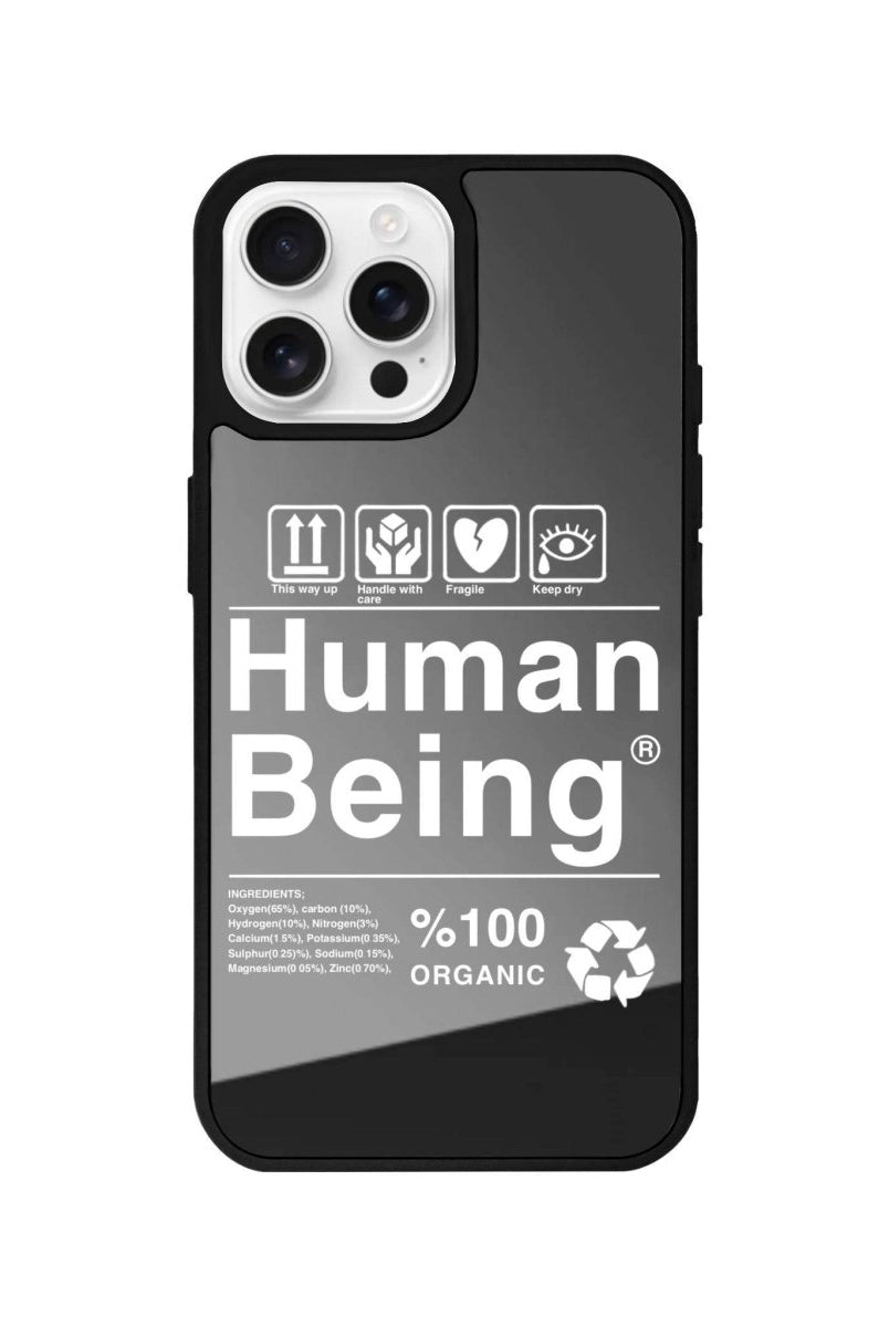iPhone 16 Pro Human Being Mirror Aynalı Telefon Kılıfı Antrasit - SUMTHINCS