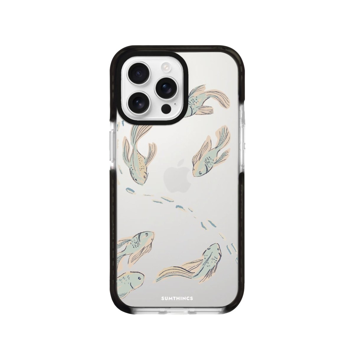 iPhone 16 Pro Koi Fish Procase Şeffaf Telefon Kılıfı - SUMTHINCS