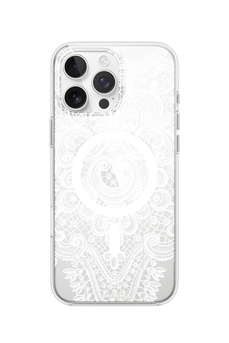 iPhone 16 Pro Lacework Clear Magsafe Telefon Kılıfı - SUMTHINCS