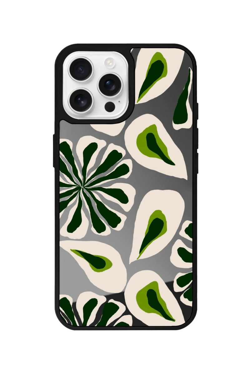 iPhone 16 Pro Leafs Mirror Aynalı Telefon Kılıfı Antrasit - SUMTHINCS