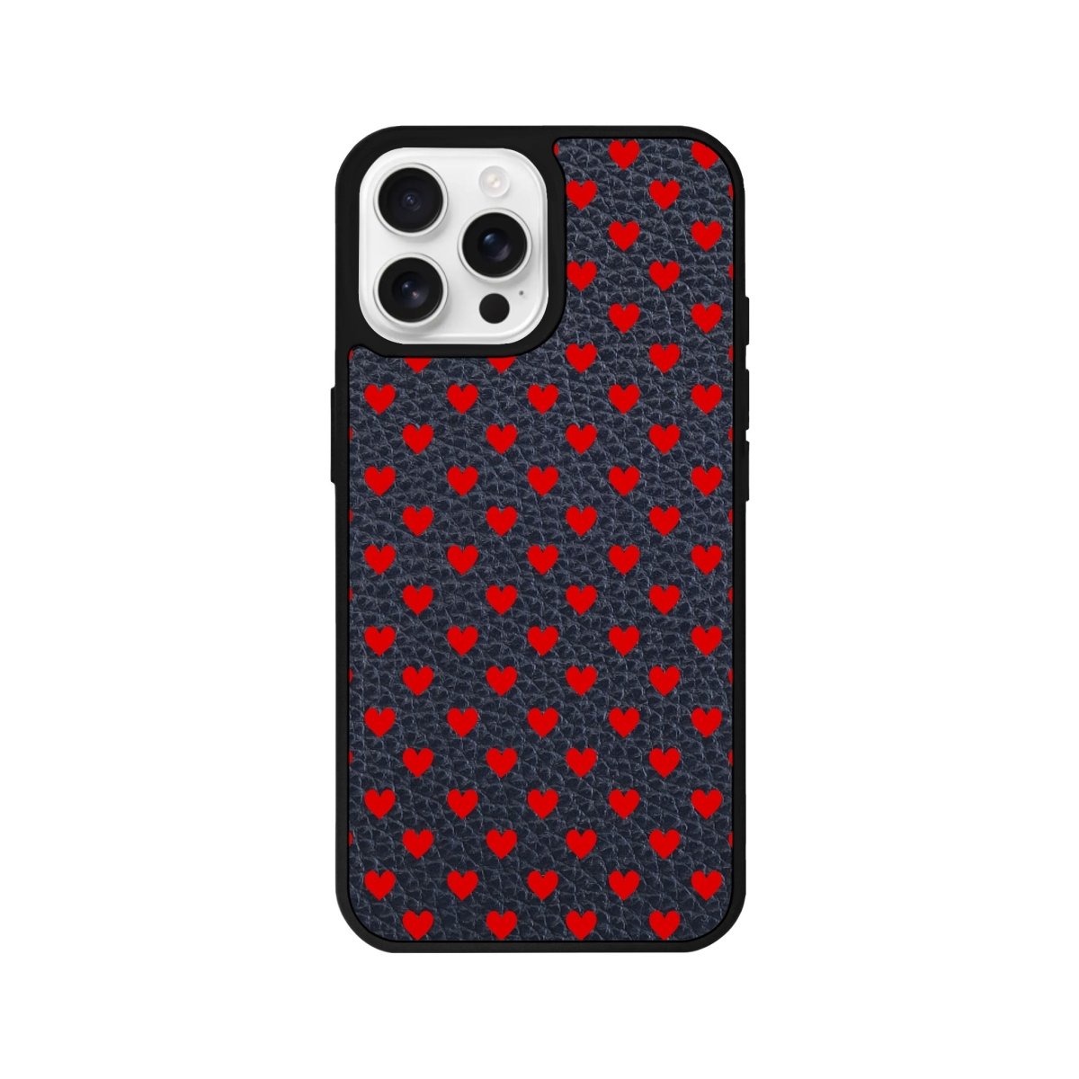 iPhone 16 Pro Little Hearts Leather Vegan Deri Telefon Kılıfı - SUMTHINCS
