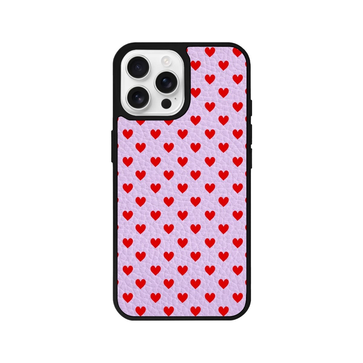 iPhone 16 Pro Little Hearts Leather Vegan Deri Telefon Kılıfı - SUMTHINCS