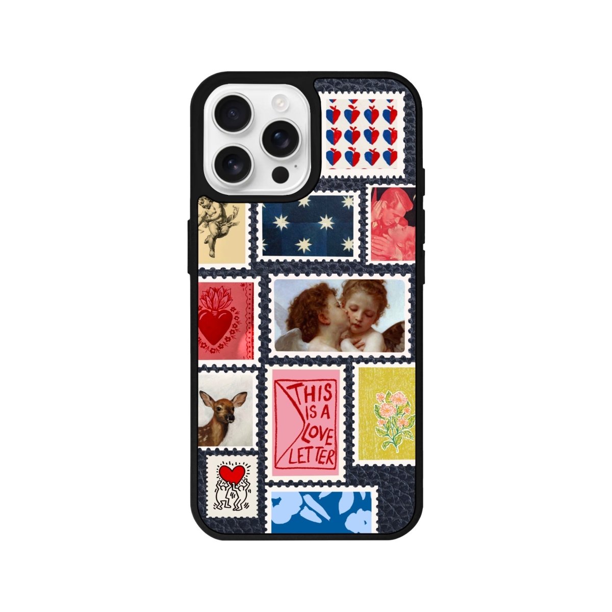 iPhone 16 Pro Love Letter Leather Vegan Deri Telefon Kılıfı - SUMTHINCS