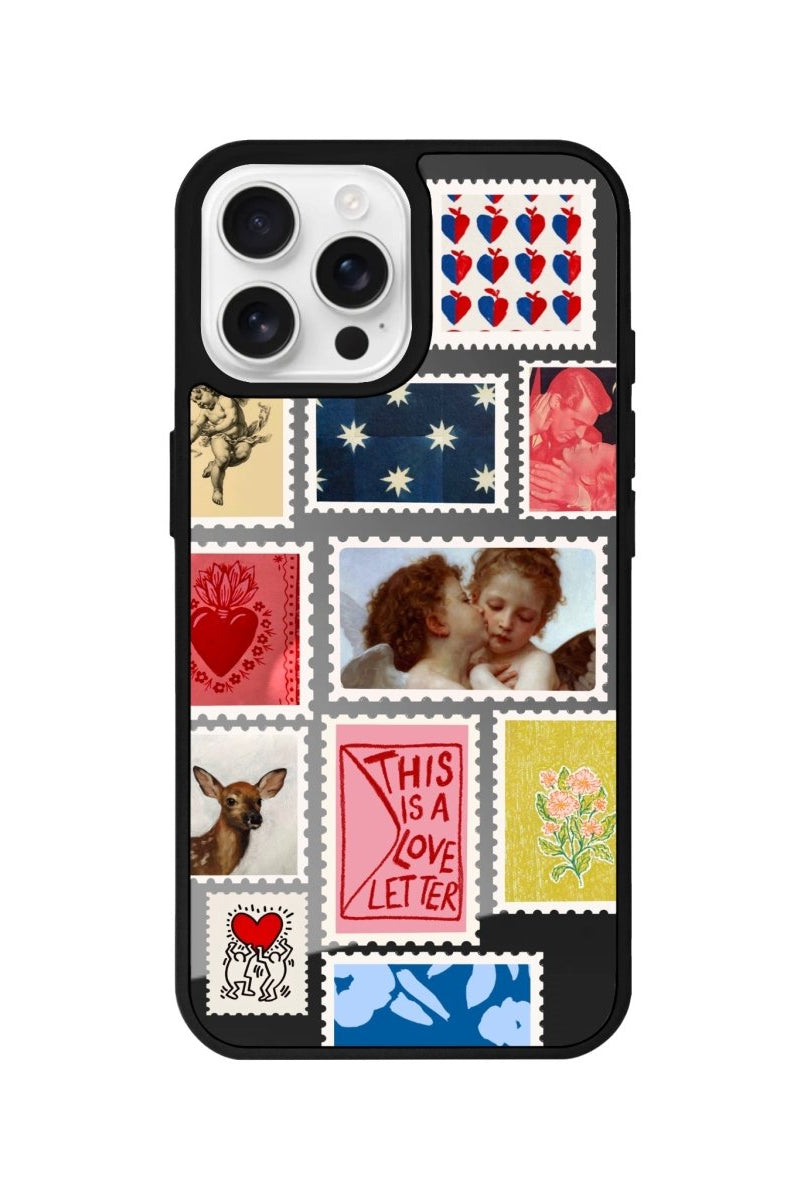 iPhone 16 Pro Love Letter Mirror Aynalı Telefon Kılıfı Antrasit - SUMTHINCS