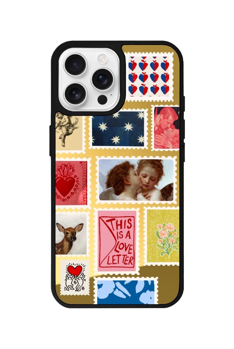 iPhone 16 Pro Love Letter Mirror Aynalı Telefon Kılıfı Altın - SUMTHINCS