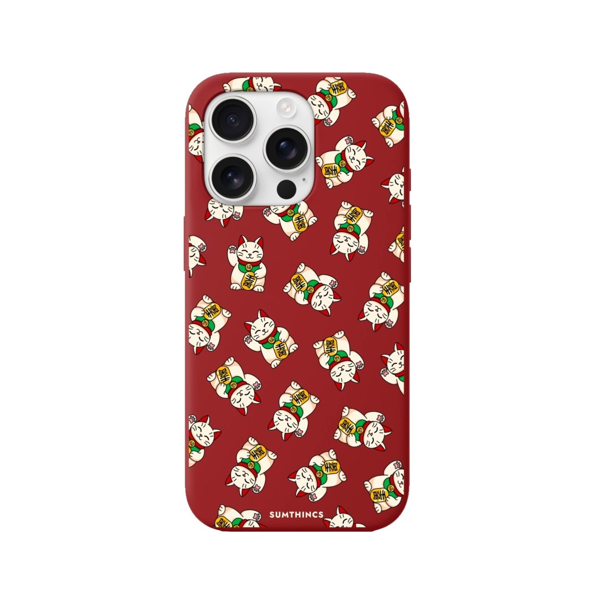 iPhone 16 Pro Maneki Neko Premium Telefon Kılıfı - SUMTHINCS