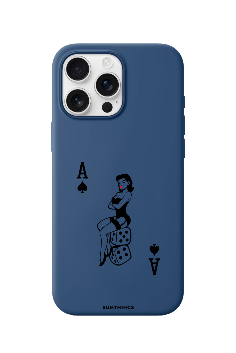 iPhone 16 Pro Max Ace Queen Premium Telefon Kılıfı Pasifik Mavi - SUMTHINCS