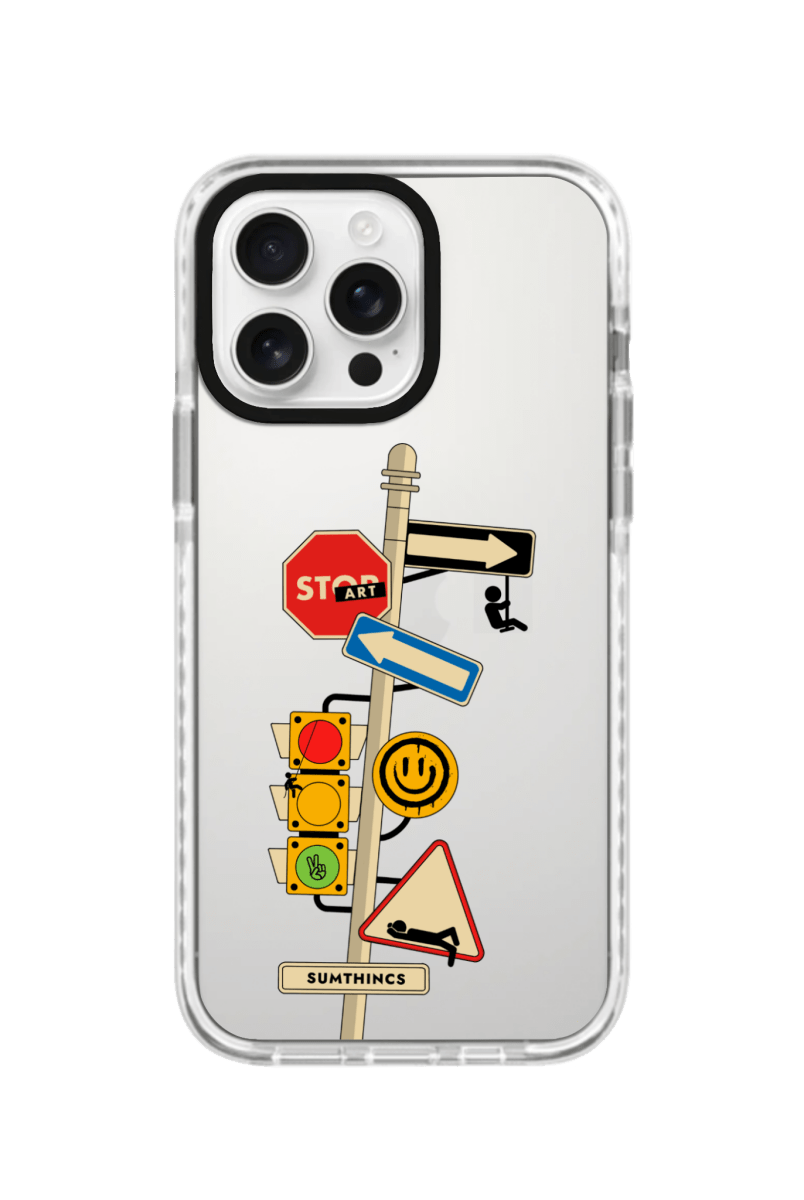 iPhone 16 Pro Max Crossroad Procase Şeffaf Telefon Kılıfı Beyaz Şeffaf - SUMTHINCS