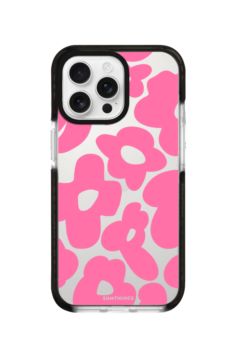 iPhone 16 Pro Max Daisy Pop Procase Telefon Kılıfı Siyah Şeffaf - SUMTHINCS