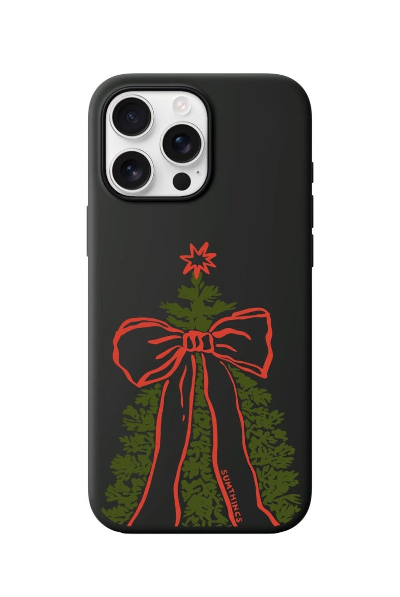 iPhone 16 Pro Max Festive Ribbon Premium Telefon Kılıfı Siyah - SUMTHINCS