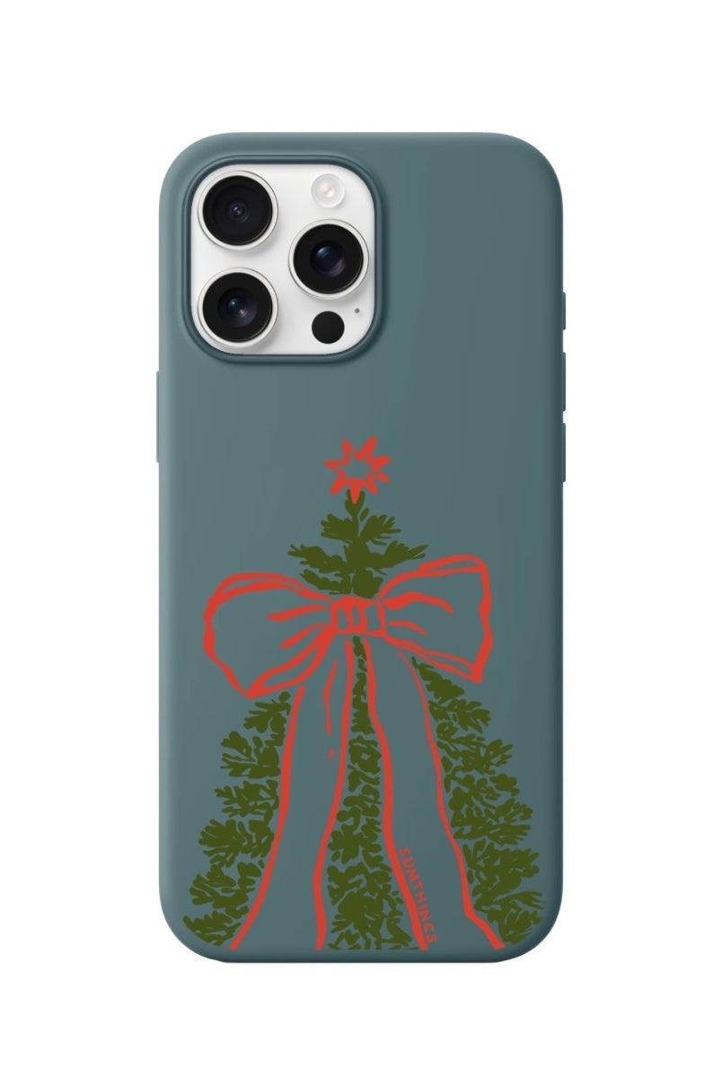 iPhone 16 Pro Max Festive Ribbon Premium Telefon Kılıfı Kaktüs Yeşili - SUMTHINCS