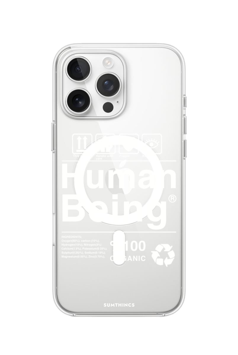 iPhone 16 Pro Max Human Being Clear Magsafe Şeffaf Telefon Kılıfı - SUMTHINCS