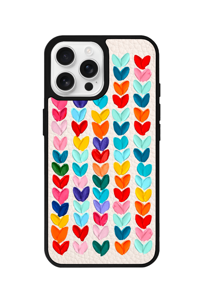 iPhone 16 Pro Max Lovestorm Leather Vegan Deri Telefon Kılıfı Bej - SUMTHINCS