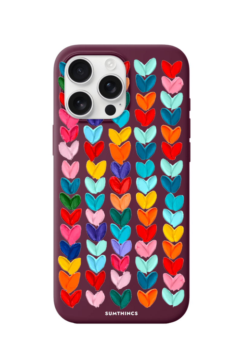 iPhone 16 Pro Max Lovestorm Premium Telefon Kılıfı Bordo - SUMTHINCS