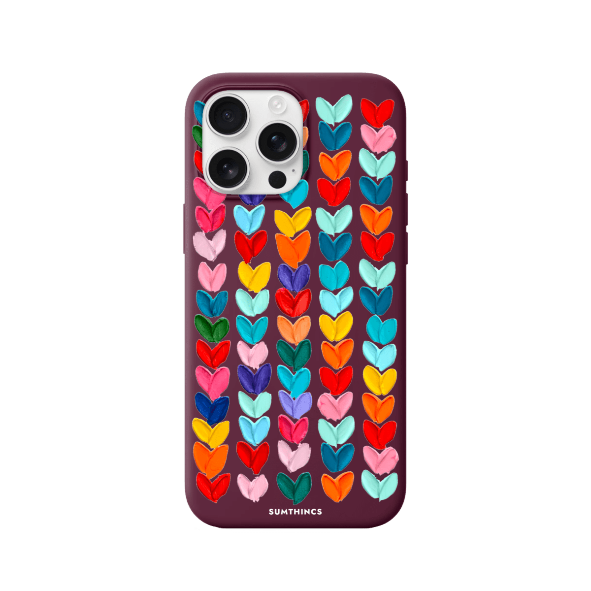 iPhone 16 Pro Max Lovestorm Premium Telefon Kılıfı Bordo - SUMTHINCS