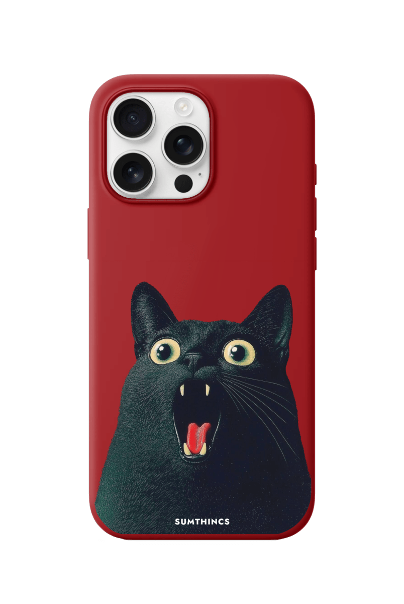 iPhone 16 Pro Max Meoww Premium Telefon Kılıfı Kırmızı - SUMTHINCS